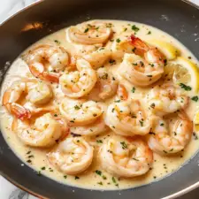 Creamy Garlic Shrimp With Parmesan