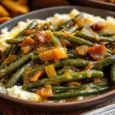 Delicious Smothered Green Beans