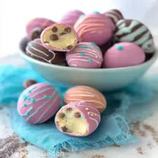 Easter Egg Cookie Dough Truffles