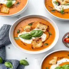 Easy Roasted Tomato Basil Soup Recipe