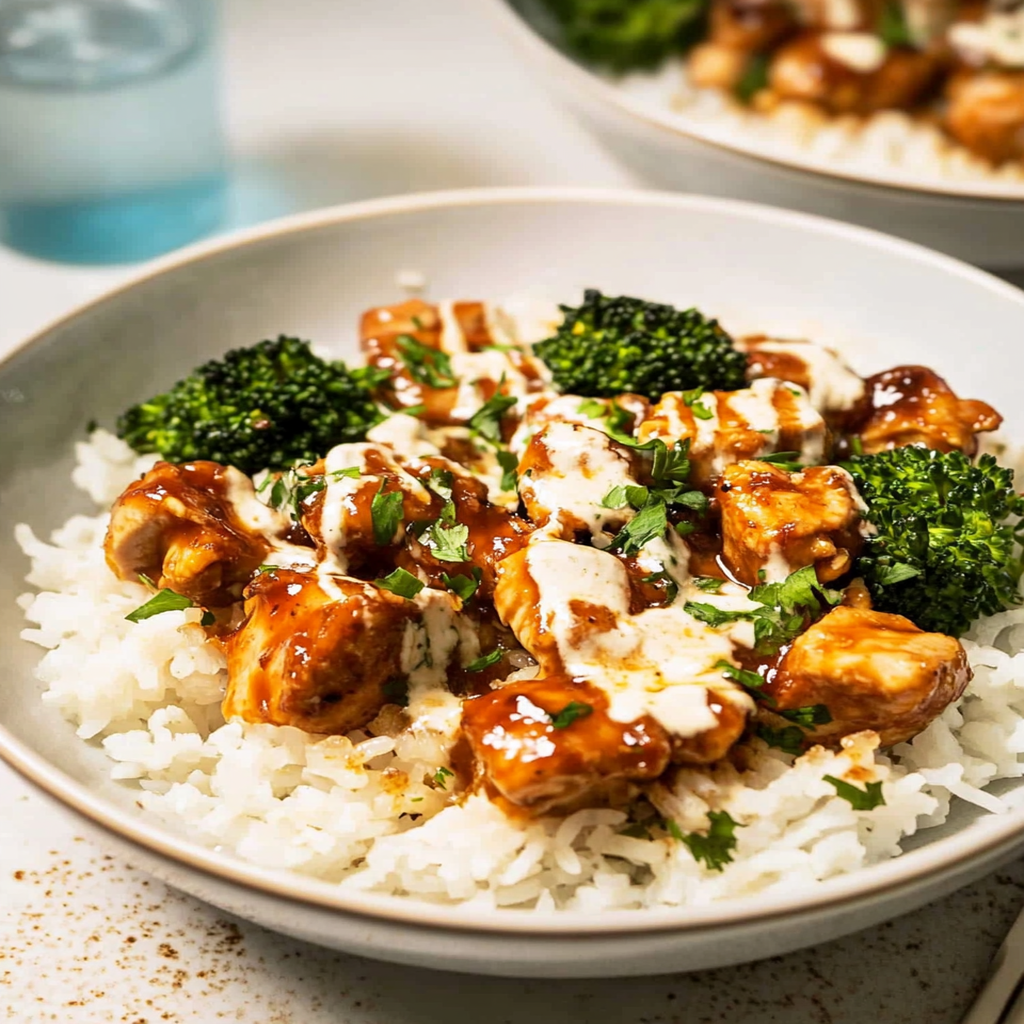 Sticky Chicken Rice Sticky Chicken Rice Bowls