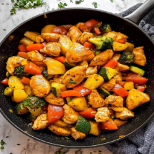 Healthy Chicken and Vegetables Skillet