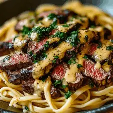 Garlic Butter Steak Lightning Noodles