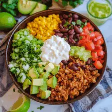 Healthy Turkey Taco Bowl
