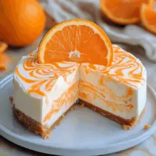 No-Bake Orange Creamsicle Cheesecake