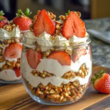 Strawberry Pretzel Salad Parfaits