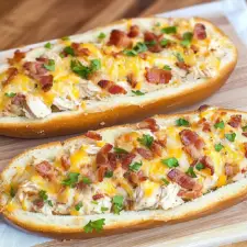 Chicken Bacon Ranch Stuffed Bread