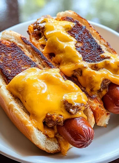 Air Fryer Grilled Cheese Hot Dogs