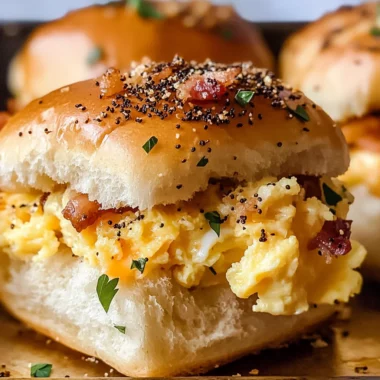 Bacon Egg and Cheese Breakfast Sliders