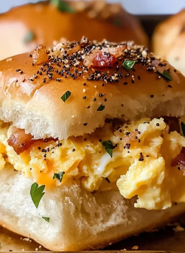 Bacon Egg and Cheese Breakfast Sliders