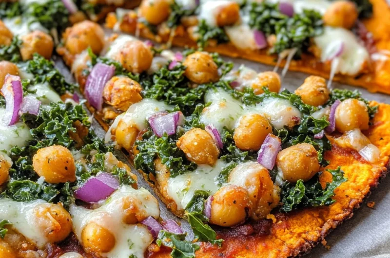 Barbecue Chickpea Pizza with Crispy Kale + Cilantro Lime Aioli