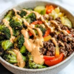 Beef & Veggie Bowls with Comeback Sauce