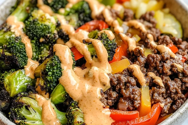 Beef & Veggie Bowls with Comeback Sauce