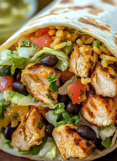 Chipotle Ranch Grilled Chicken Burrito