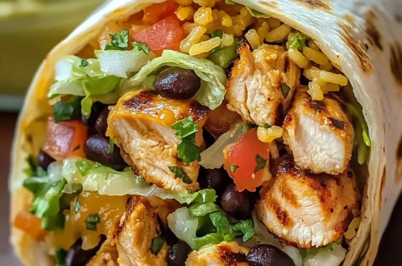 Chipotle Ranch Grilled Chicken Burrito