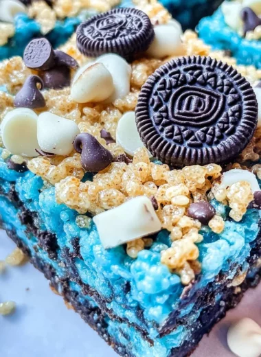 Cookie Monster Rice Krispie Treat Recipe