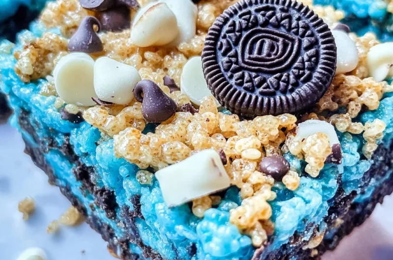 Cookie Monster Rice Krispie Treat Recipe