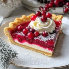 Cranberry Custard Pie