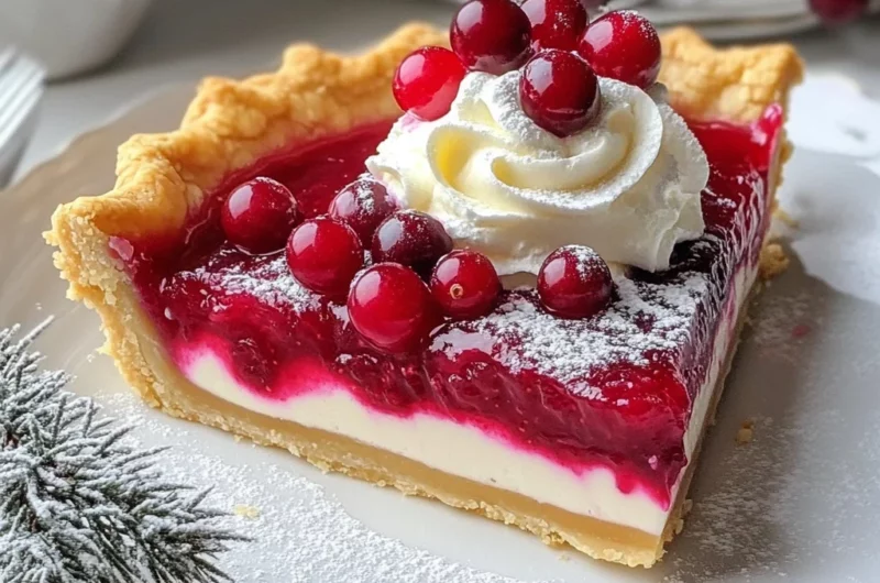 Cranberry Custard Pie Recipe