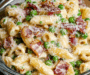 Delicious Creamy Pea and Bacon Pasta Salad Recipe