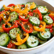 Cucumber Sweet Pepper Salad
