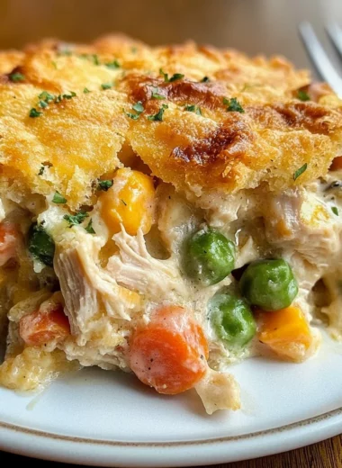 Easy Chicken Cobbler Dinner Casserole