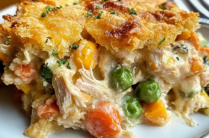 Easy Chicken Cobbler Dinner Casserole