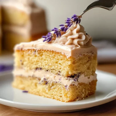 Honey Lavender Sheet Cake