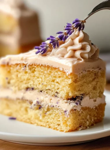 Honey Lavender Sheet Cake
