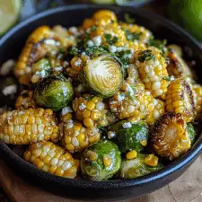 Mexican Street Corn Brussels Sprouts