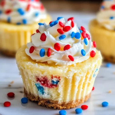 Patriotic Mini Cheesecakes