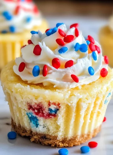 Patriotic Mini Cheesecakes