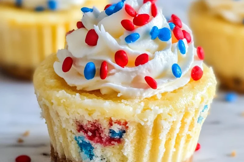 Patriotic Mini Cheesecakes