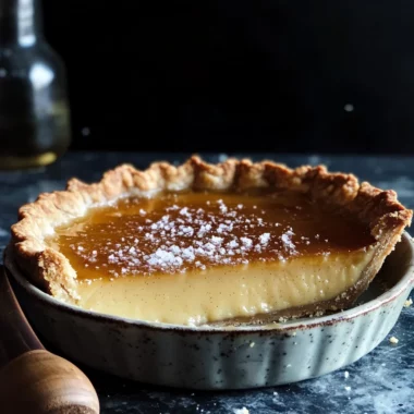 Salted Whiskey Honey Pie