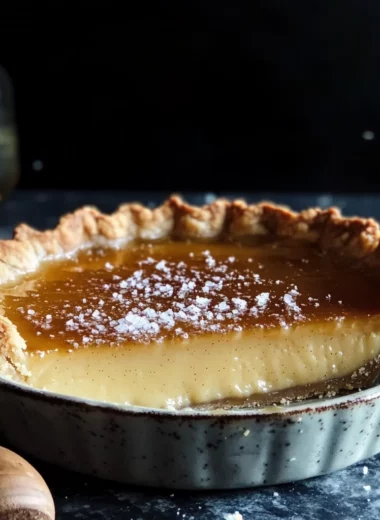 Salted Whiskey Honey Pie