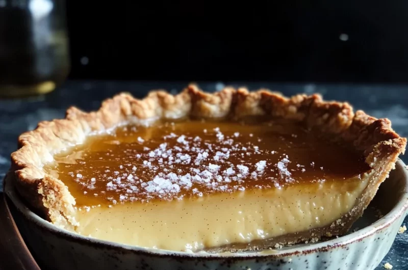 Salted Whiskey Honey Pie