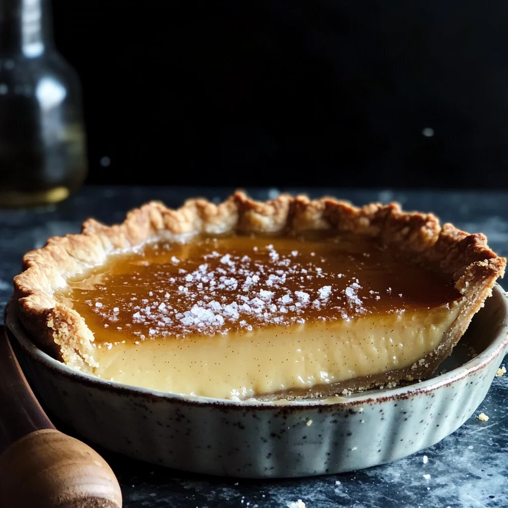 Salted Whiskey Honey Pie