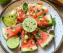 Refreshing Spicy Watermelon Salad with Cilantro & Lime
