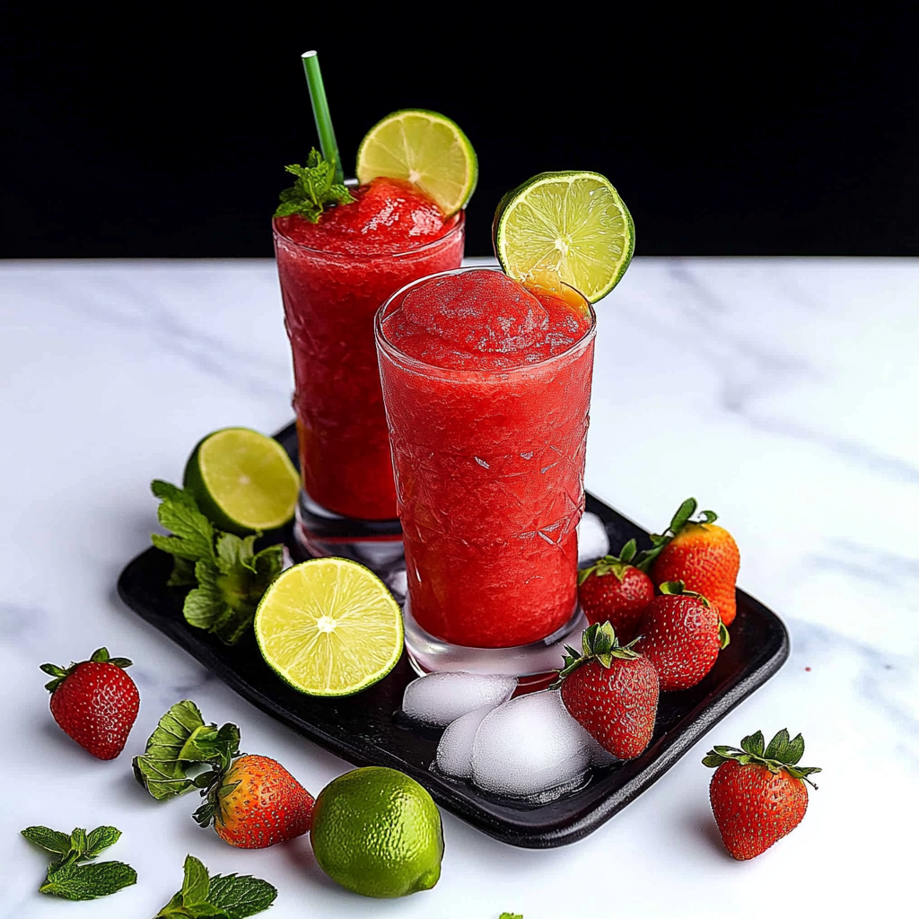 String Slush Refreshing Strawberry Lime Slush