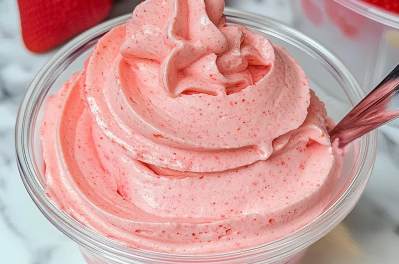 Strawberry Mousse Cake Filling