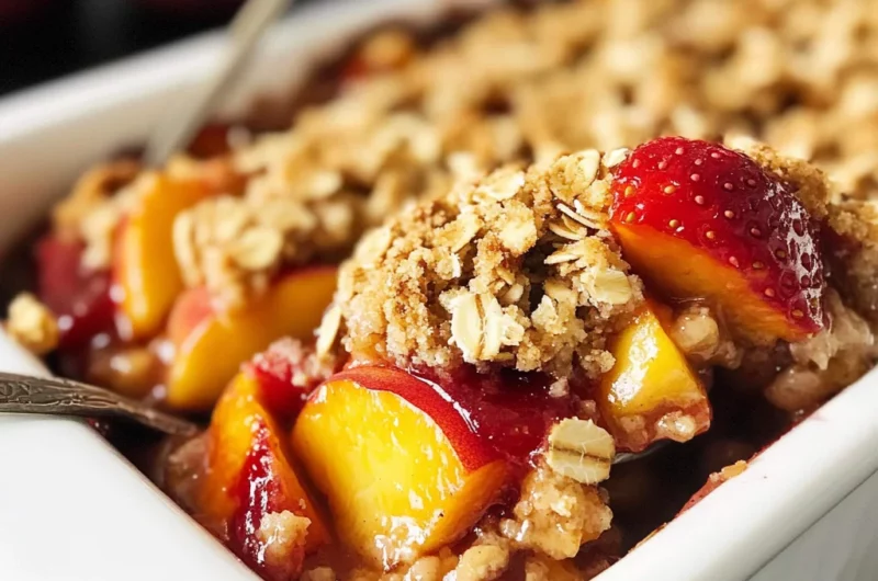 Strawberry Peach Crisp