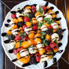 Summer Fruit Caprese Salad
