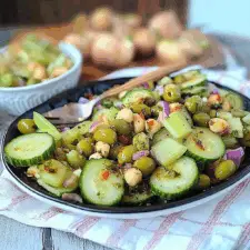 Cucumber Celery Olive Odyssey Salad