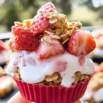 3 Ingredient Strawberry Yogurt Bites