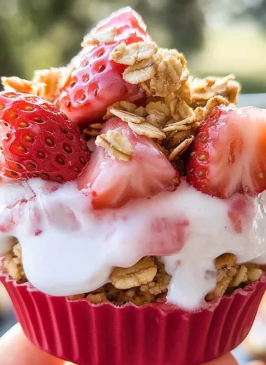 3 Ingredient Strawberry Yogurt Bites