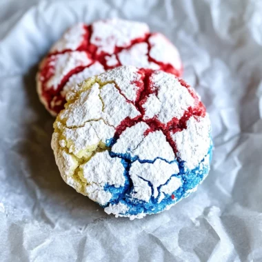 4th of July Crinkle Cookies