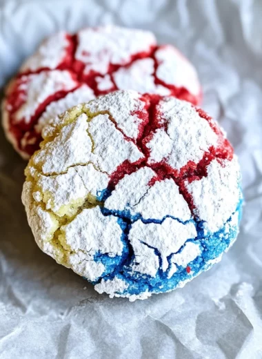 4th of July Crinkle Cookies