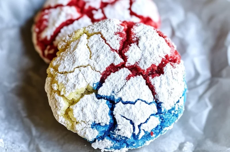 4th of July Crinkle Cookies