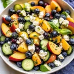 Blueberry Peach Feta Salad