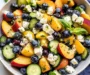 Blueberry Peach Feta Salad
